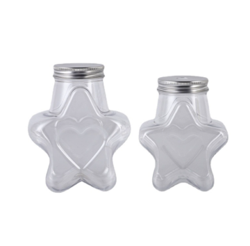 รูปร่างห้าดาว 16oz Pet Beverage Bottles ที่มีหมวกอลูมิเนียม - ในสต็อก