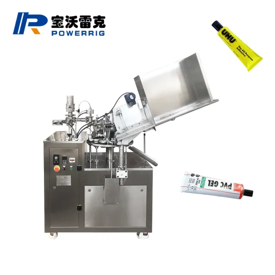 Automatic Super Ointment Glue Small Aluminum Tube Filling and Sealing Machine