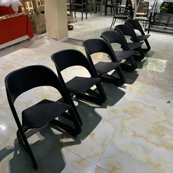 Stackable Plastic Outdoor Chair for Space-Saving Conference Room and Office Use