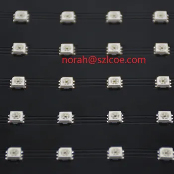 WS2812B LC8812B SMD5050 Flexible Full Color LED Matrix Display Panel 8X8 8X16 16*16 cm