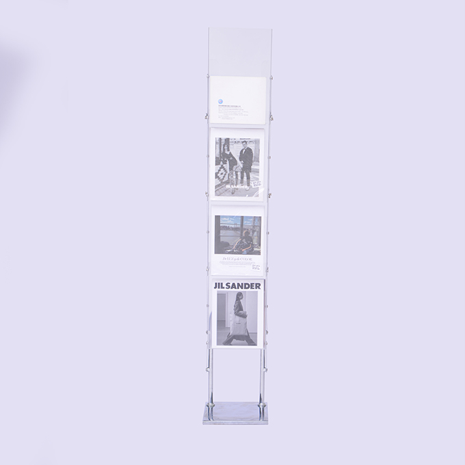 Acrylic Magazine Brochure Holder Floor Stand