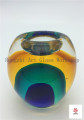 Kleurrijke Kaarsenhouder Glas Sculptuur