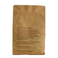 Forsøjelige brune kraft papir kaffe folie poser flad bundpose