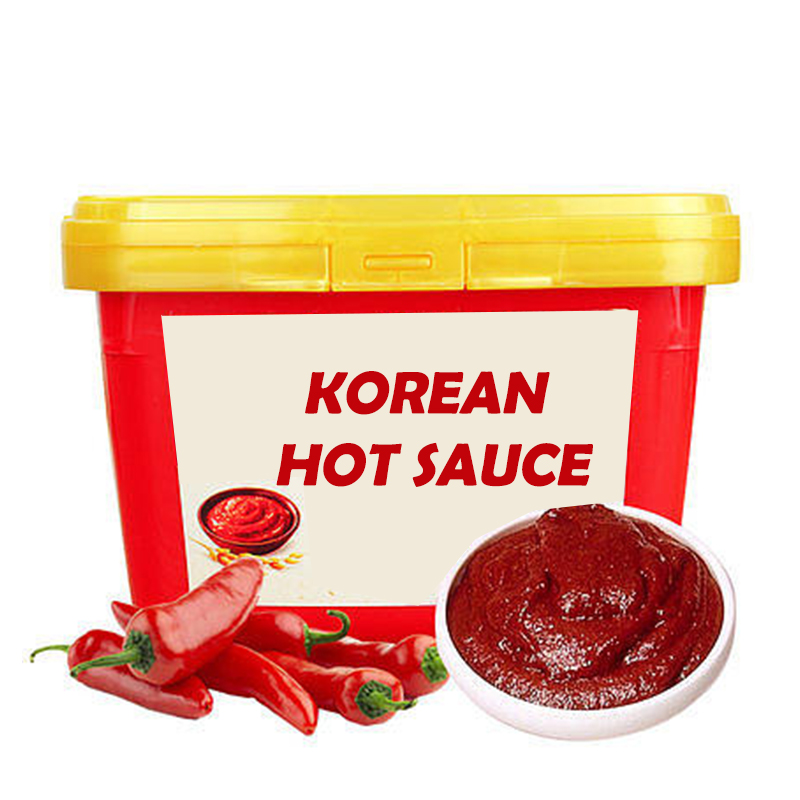 Saus kimchi otentik yang dibuat dengan saus lada merah