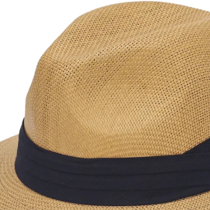 Wholesale Trendy Straw Paper Hat Short Brim Trilby Fedora Beach Sun Hats for Women Men Summer Fashion Panama Hat