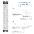 Kit d&#39;urgence de tube LED 3 heures
