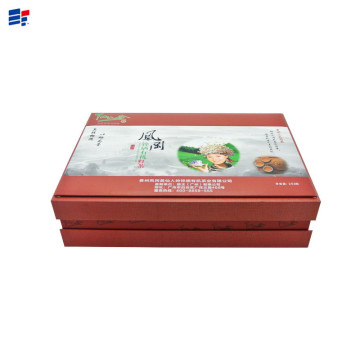 Scatola da tè in carta di forma classica rossa
