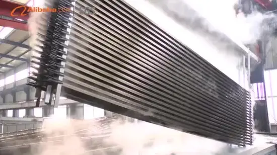 White extruded aluminum sections for office partition