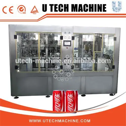 plastic soft drink / carbonated water can filling machine/can filling machine