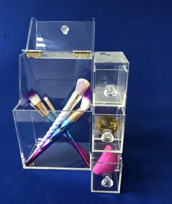 Customized Cosmetics Shop Acrylic Perfume Makeup Organizer Display Stand