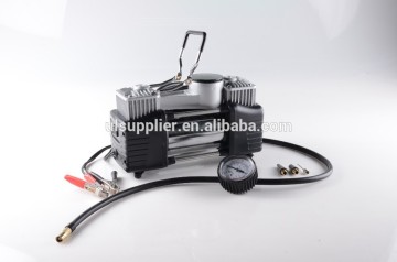 S80308 12V DC 150PSI pemampat udara tugas berat, pam pemampat udara silinder berganda