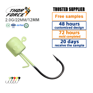 Thorforce Baits suave de alta calidad cabezales ganchos para jigging de truchas