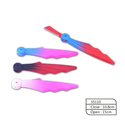 folding colourful plastic eyebrow razor