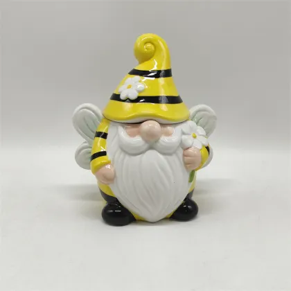 Small Bee Ceramic Canister
