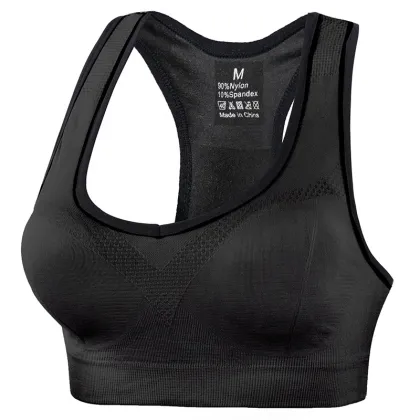 Plus Size Women's Quick Dry Yoga Bra Pullover Activewear