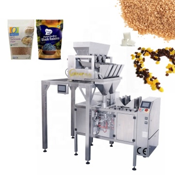 4 têtes peser le fruit sèche grain doypack doypack raisin raise turbinado carré de sucre d'emballage
