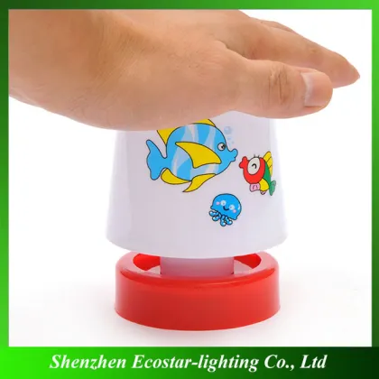 Colorful white light cartoon light LED pat light touch pat lamp for gift
