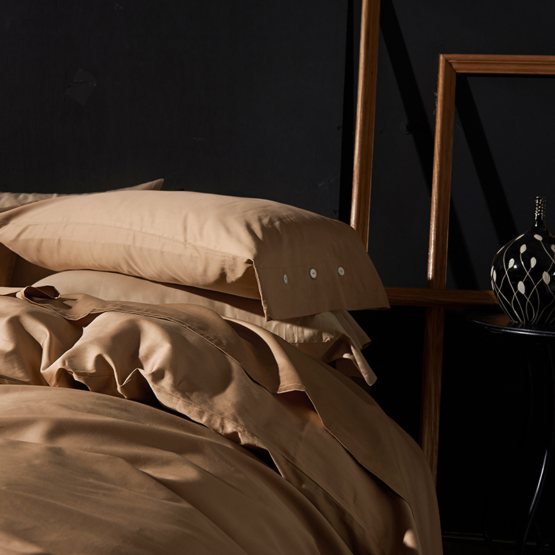 Superior Quality Cotton Pure Color Four-piece Bedding set