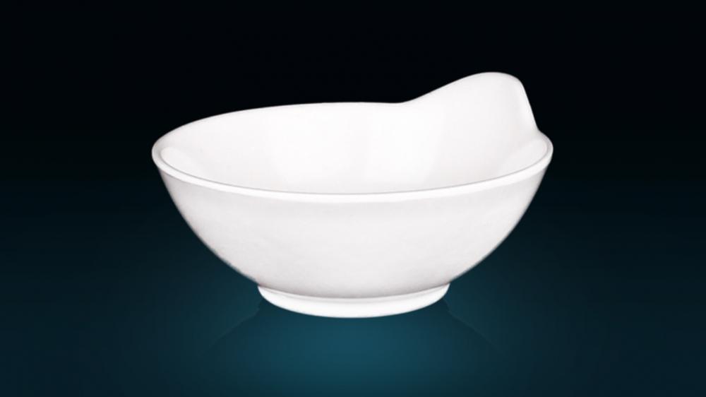 Melamine bowl with single handle