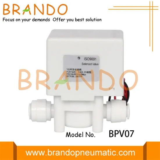 Quick Connect Plastic Solenoid Valve For RO Purifier