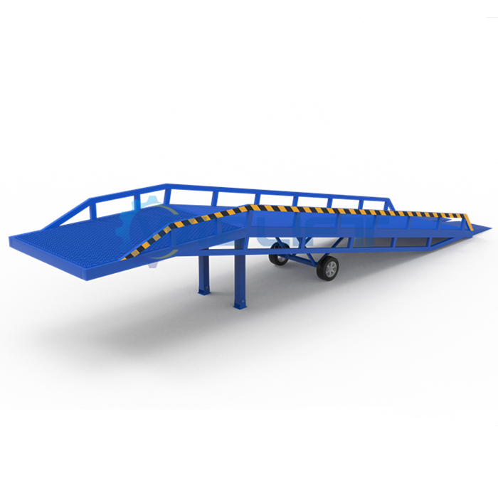 Used Mobile Yard Ramps for 8 Ton Hydraulic Container Loading