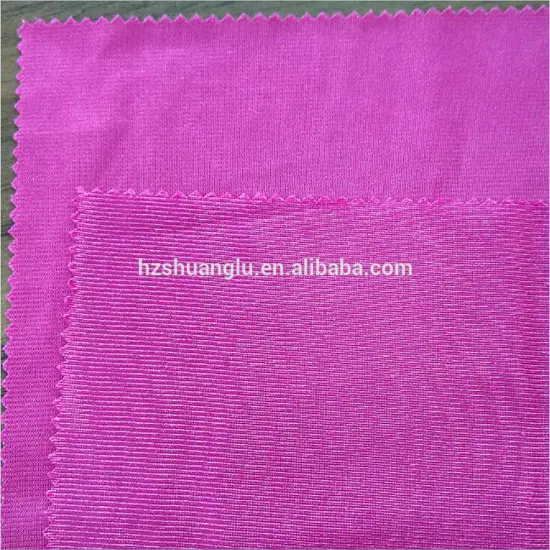 Sportswear 100% polyester plain dazzle knit fabric 170 gsm huzhou textile factory