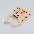 Custom Cute Stylish Heart Crochet Tote Bag