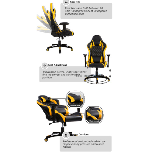 Pu Leather Gaming Chair Recliner E-sport Gaming Chair Factory