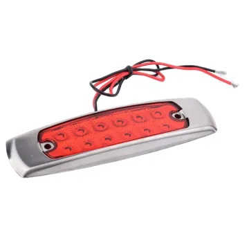 DC 12V/24V LED Red Amber Side Marker Clearance Lights