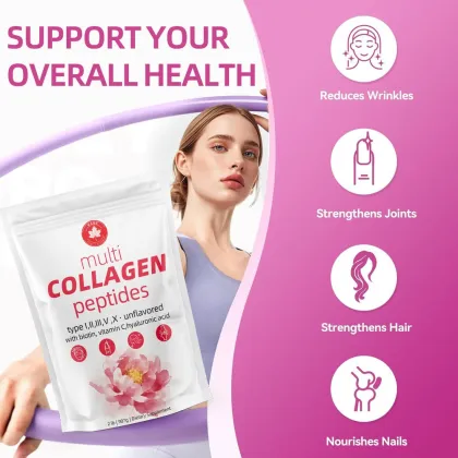 Multi Collagen Peptides Powder Supplement