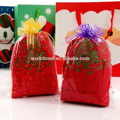 Luxury Sof emboridery China Christmas towel sets Holiday gifts