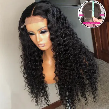 Brazilian 4x4 Lace Closure Human Hair Wigs for Black Women 150% Density Remy Hair Lace Wigs with Pre Plucked Baby Hair
