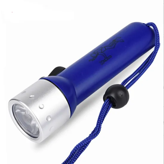 Super Powerful Waterproof 100M Scuba Diving LED Flashlight with Push Button