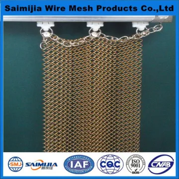 decorative metal curtains/Metal mesh curtain export countries
