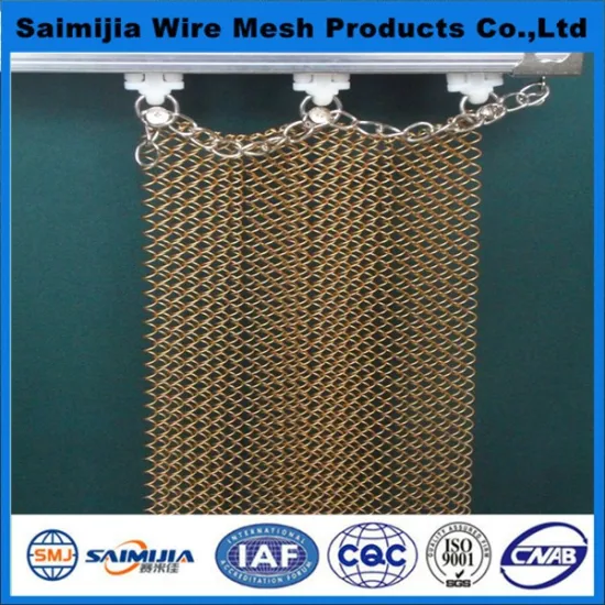 decorative metal curtains/Metal mesh curtain export countries
