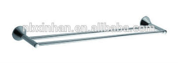 New mordern bathroom wall fitting accessories chrome plating metal double towel bar