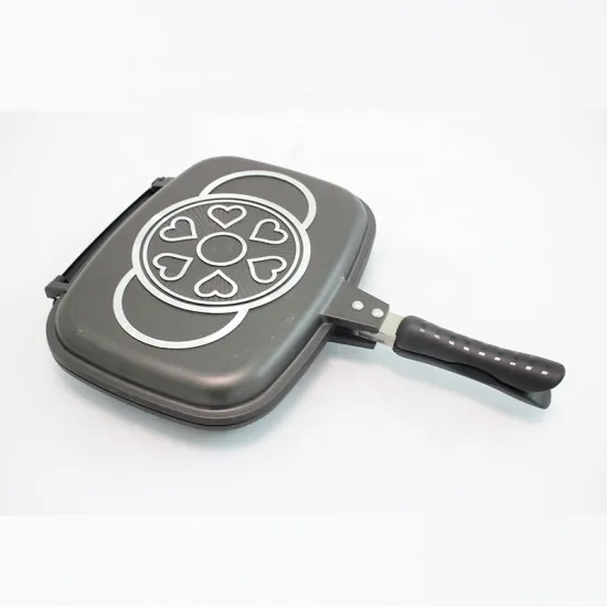 Non-Stick Double Side Grill Pan with Bakelite Handle