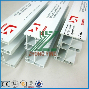Wood grain extruded pvc profiles for window