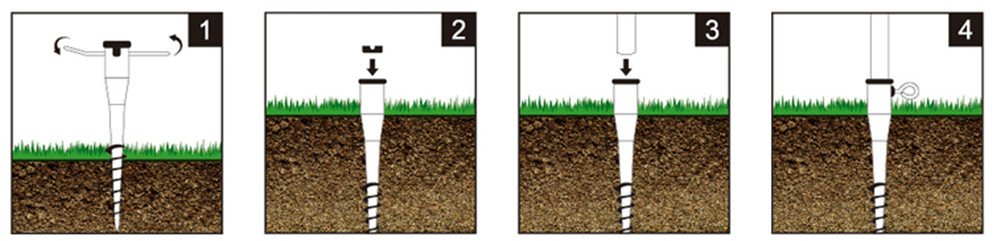 installing ground screw