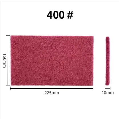 3M Scotch Brite Scouring Pad - Fine Grade Aluminum Oxide Abrasive Hand Pad for Cleaning