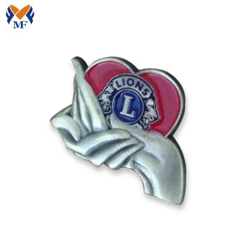 Silver Plating Personalized Metal Pin Badge