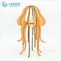 Lámpara de mesa decorativa de madera LEDER