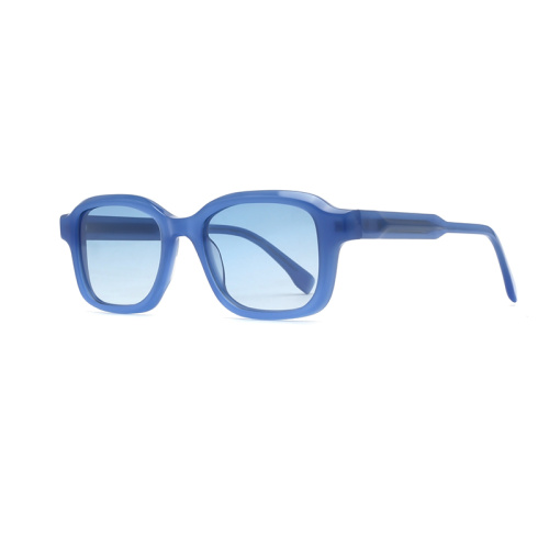 Custom Logo Unisex UV400 Quadratische polarisierte Acetat -Sonnenbrille