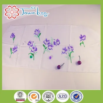 100% cotton woven printed tea towel