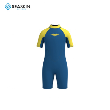 Seaskin Boys 2mm lengan pendek Neoprene Springsuit