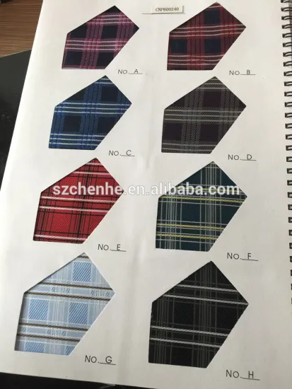 Custom made polyester silk tie fabric