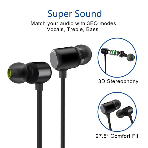 Sports Headsets Bluetooth V4.2 with Magnetic Control On/Off