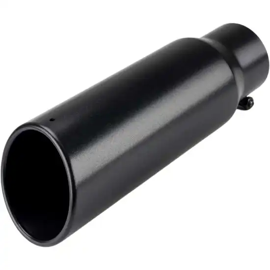 3 Inch Inlet 4 Inch Outlet Universal Black Bolt-On Exhaust Tip