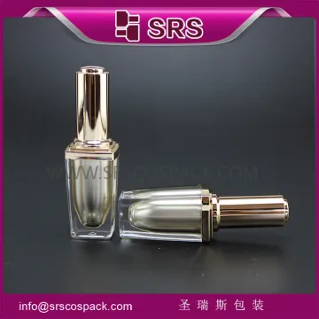round shape acrylic cosmetic nail container packaging and 8ml nail polish bottle