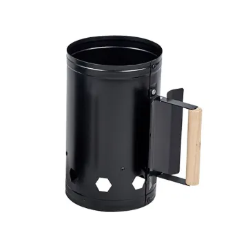 Round High -Temperature Powder Coated Chimney Charcoal Starter Fire Starter
